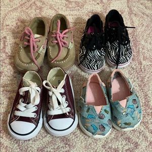Size 3 Baby Girl Shoes bundle - Name Brands
